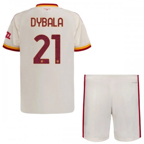 Original Trikotsatz AS Rom Dybala 21 Auswärtstrikot 2026-27 Für Kinder Original Trikotsatz AS Rom Dybala 21 Auswärtstrikot 2026-27 Für Kinder