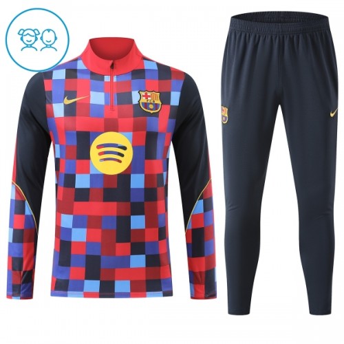 Barcelona Training Sweatshirts Quarter-zip 2026-27 Rote Für Kinder Barcelona Training Sweatshirts Quarter-zip 2026-27 Rote Für Kinder