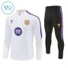Barcelona Training Sweatshirts Quarter-zip 2026-27 Weiße Für Kinder