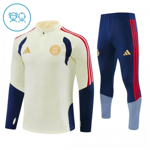 FC Bayern München Training Sweatshirts Quarter-zip 2026-27 Weiße Für Kinder FC Bayern München Training Sweatshirts Quarter-zip 2026-27 Weiße Für Kinder