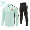 Frankreich Training Sweatshirts Quarter-zip 2026-27 Weiße Für Kinder Frankreich Training Sweatshirts Quarter-zip 2026-27 Weiße Für Kinder