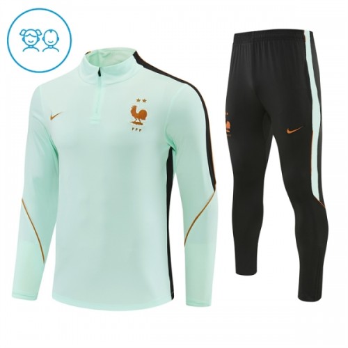 Frankreich Training Sweatshirts Quarter-zip 2026-27 Weiße Für Kinder Frankreich Training Sweatshirts Quarter-zip 2026-27 Weiße Für Kinder