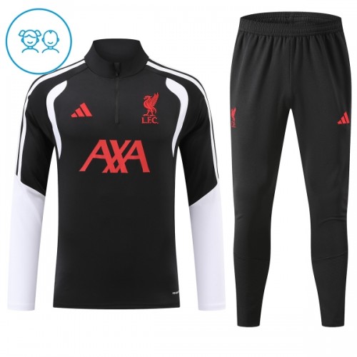 Liverpool Training Sweatshirts Quarter-zip 2026-27 Schwarze Für Kinder Liverpool Training Sweatshirts Quarter-zip 2026-27 Schwarze Für Kinder