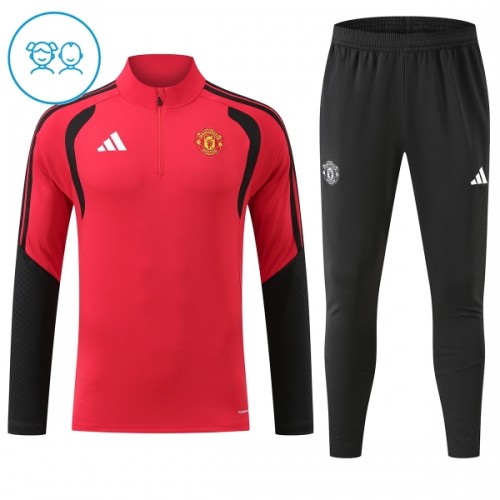 Manchester United Training Sweatshirts Quarter-zip 2026-27 Rote Für Kinder Manchester United Training Sweatshirts Quarter-zip 2026-27 Rote Für Kinder