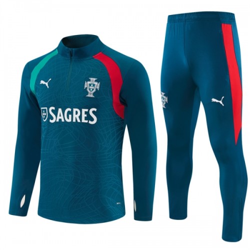 Portugal Training Sweatshirts Quarter-zip 2026-27 Blaue Für Herren Portugal Training Sweatshirts Quarter-zip 2026-27 Blaue Für Herren