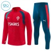 Portugal Training Sweatshirts Quarter-zip 2026-27 Rote Für Kinder Portugal Training Sweatshirts Quarter-zip 2026-27 Rote Für Kinder