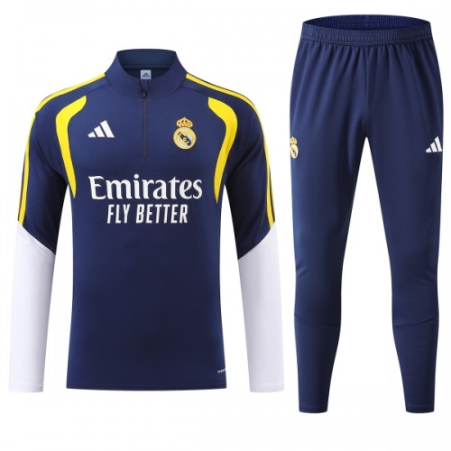 Real Madrid Training Sweatshirts Quarter-zip 2026-27 Blaue Für Herren Real Madrid Training Sweatshirts Quarter-zip 2026-27 Blaue Für Herren