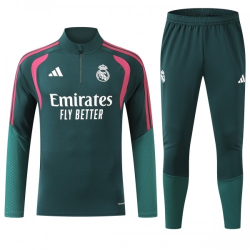 Real Madrid Training Sweatshirts Quarter-zip 2026-27 Grüne Für Herren Real Madrid Training Sweatshirts Quarter-zip 2026-27 Grüne Für Herren