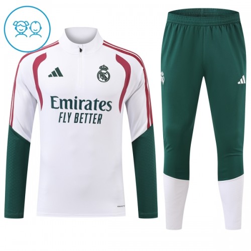 Real Madrid Training Sweatshirts Quarter-zip 2026-27 Weiße Für Kinder Real Madrid Training Sweatshirts Quarter-zip 2026-27 Weiße Für Kinder