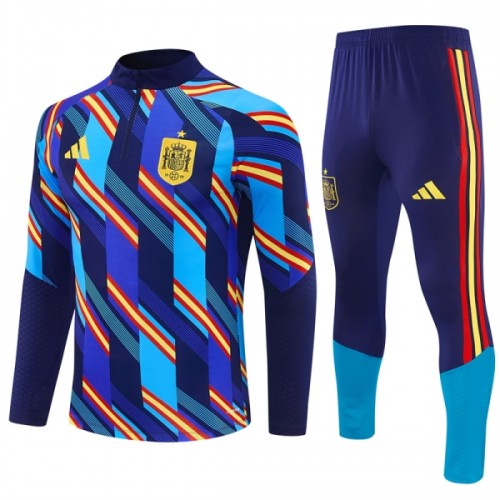 Spanien Training Sweatshirts Quarter-zip 2026-27 Blaue Für Herren Spanien Training Sweatshirts Quarter-zip 2026-27 Blaue Für Herren