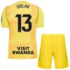 Original Trikotsatz Atlético Madrid Oblak 13 Torwart 2026-27 Gelbe Für Kinder