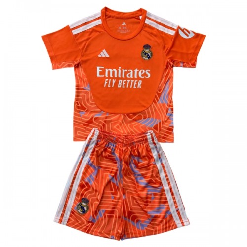 Original Trikotsatz Real Madrid Orange Version Torwart 2026-27 Für Kinder Original Trikotsatz Real Madrid Orange Version Torwart 2026-27 Für Kinder