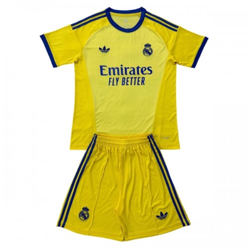 Original Trikotsatz Real Madrid Torwart 2026-27 Gelbe Für Kinder Original Trikotsatz Real Madrid Torwart 2026-27 Gelbe Für Kinder