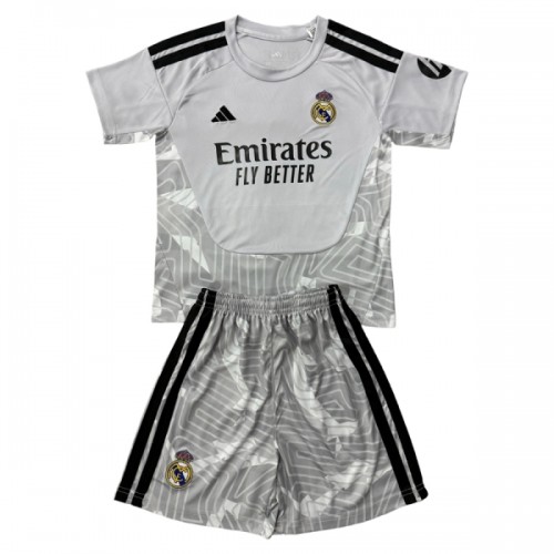 Original Trikotsatz Real Madrid Torwart 2026-27 Graue Für Kinder Original Trikotsatz Real Madrid Torwart 2026-27 Graue Für Kinder